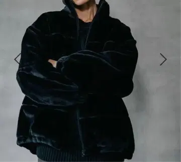 완판 컬러 LEPSIM 드로스트 마이크로 퍼 블루종 블랙