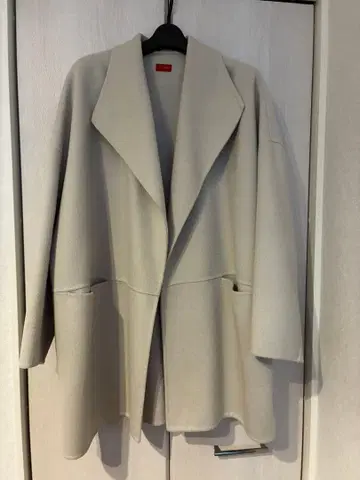 DES PRE 더블 페이스 멜톤 비버 숏코트 36