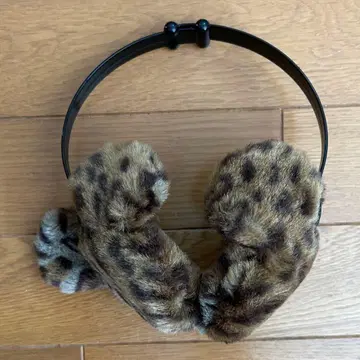 디즈니 미키 레오파드 무늬 귀도리