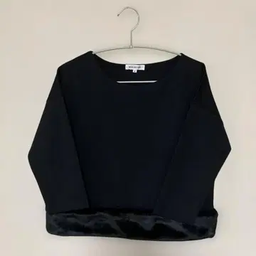 NATURAL BEAUTY BASIC 블랙 7부 소매 상의 M