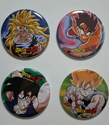 손오공 드래곤볼 Z 캔뱃지 드래곤볼 스토어 4종 세트