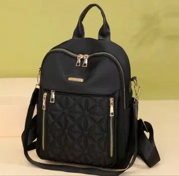 마지막 1개 ZARA 장르 해외 브랜드 고급 럭셔리 퀼팅 백팩 블랙