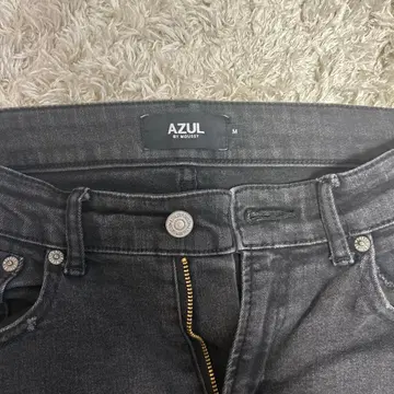 AZUL by MOUSSY 블랙 스키니 데님 M