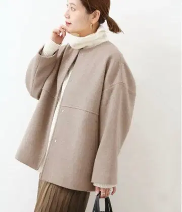 JOURNAL STANDARD 슈퍼140 비버 노카라 숏코트