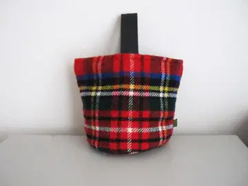 TWEEDMILL 트위드밀 원 핸들 체크 백 핸드백