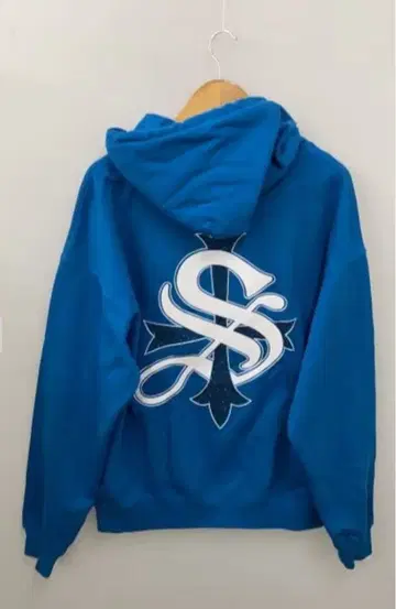 Supplied 풀 집업 후드티 파랑