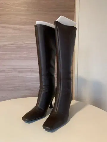 anuans 핏 롱 부츠 L 브라운