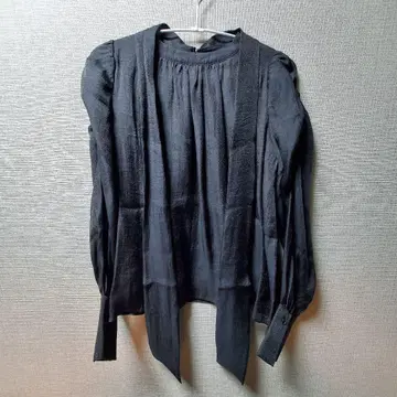 [ select moca ] 시스루 라메 컷소 블랙 M 사이즈