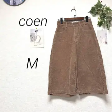 10620 coen 코엔 코듀로이 와이드 팬츠 M 뉴앙스 컬러