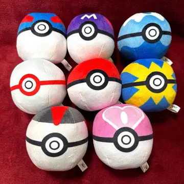 새상품 8종 세트 포켓몬 몬스터볼 컬렉션 봉제 인형 마스터