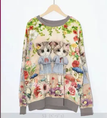 [스칼라] 자매 고양이 패턴 플란넬 PO