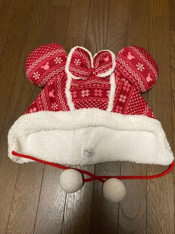 디즈니 미니 팬캡 겨울 노르딕 무늬