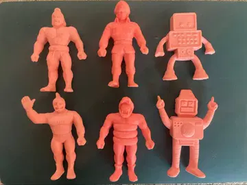 레트로 근육맨 근육맨 지우개 빅 지우개 6개 세트 쇼와 레트로 당시 물품