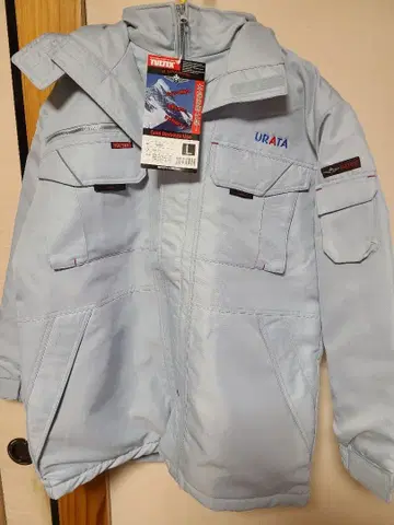 후드 부착 자켓 L 사이즈 라이트 블루