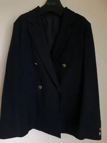 새상품급 미라 오웬 더블 버튼 자켓 네이비 블레이저 M