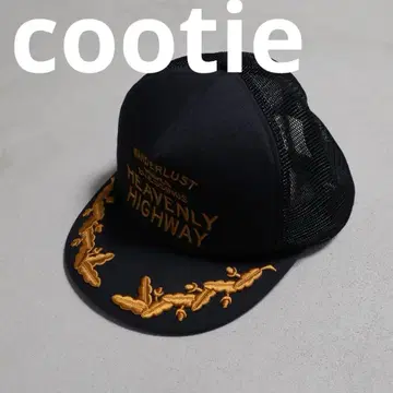새상품급 cootie 캡 월계수 트래커 메쉬 쿠티 자수