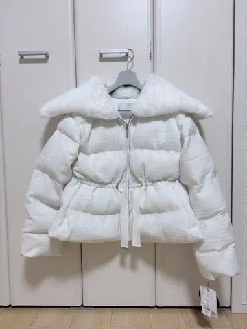 CELFORD 퍼 카라 부착 트위드 숏코트 미사용 새상품