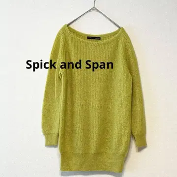 스픽 앤 스팬 옐로우 그린 니트 M 사이즈