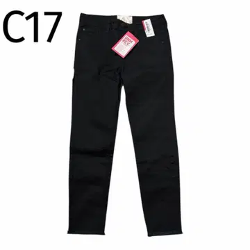 세븐틴 청바지 데님 C366 컷오프 타이트 스키니 팬츠