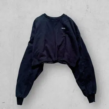 f1320 [페이지 보이 림] 크롭 여성용 크루넥 트레이닝복