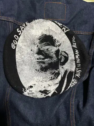 텍사스 체인소 흑백 초상화 디자인 베레모 M 사이즈