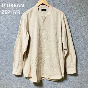 D'URBAN ZEPHYR 베이지 긴팔 셔츠