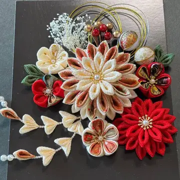 츠마미자이쿠 머리 장식 성인식 시치고산 결혼식 졸업식 후리소데 #527