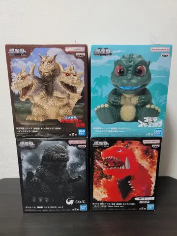 도호 괴수 시리즈 진좌수 피규어 4개