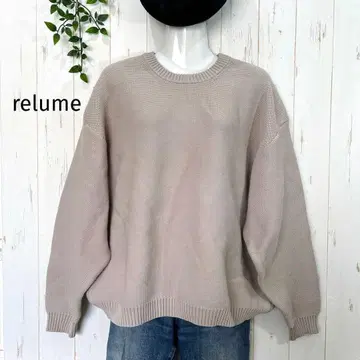 저널 스탠다드 relume 베이지 리브 니트 스웨터 M