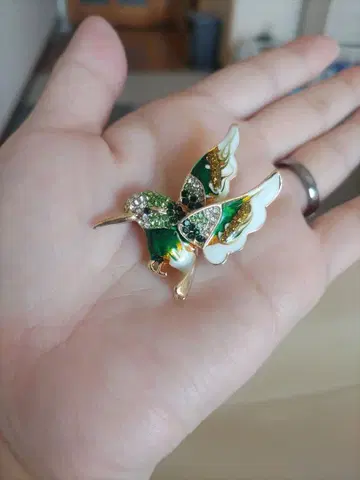 벌새 디자인 브로치