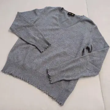 드로어 캐시미어 100% V넥 니트