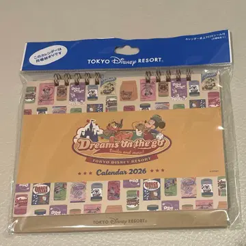 디즈니랜드 탁상 달력 Dreams on the go 2026