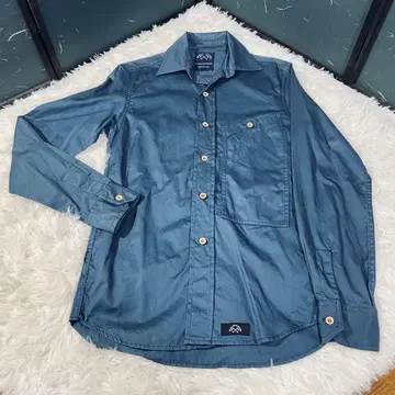 BLEU DE PANAME 프랑스제 긴팔 셔츠 XS 짙은 블루 새상품급