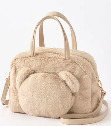 아오키 미사코 시마무라 곰 숄더백 핸드백 2Way 베이지