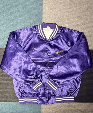 HARTWELL 퍼플 바시티 자켓