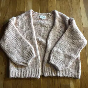 르그라직 니트 가디건 핑크