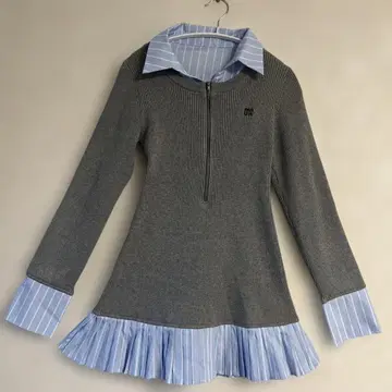 [ Nono 기획 ] 도킹 플리츠 미니 원피스