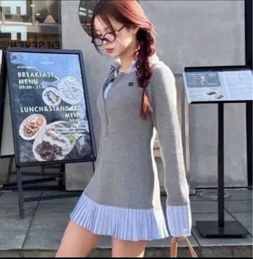 [ Nono 기획 ] 도킹 플리츠 미니 원피스