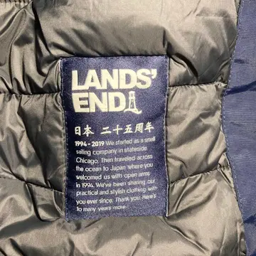 LANDS' END 랜즈 엔드 패딩 자켓 블루종 네이비 S 사이즈