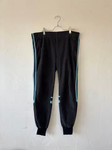 빈티지 adidas 스웨트 팬츠 블랙 블루 M