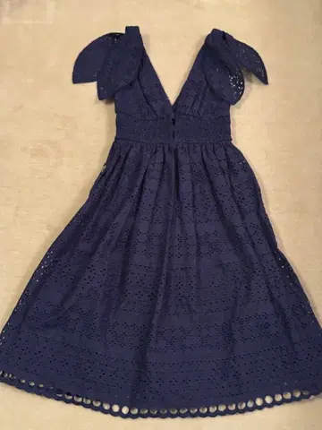 컨디션 최상 self-portrait 네이비 원피스