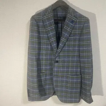 LARDINI 테일러드 자켓 그레이 블루