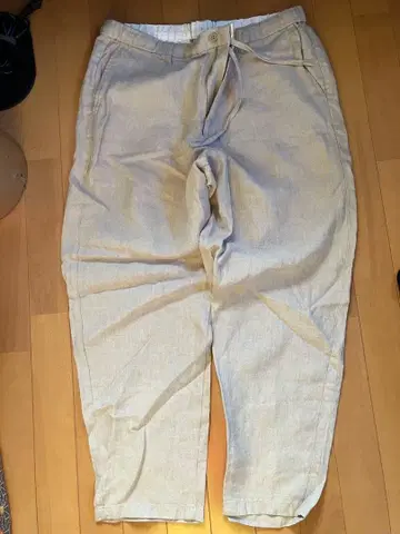 무인양품 헴프 테이퍼드 팬츠 신사 XL 샌드 베이지