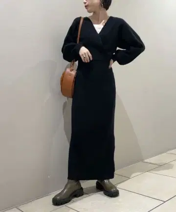 프레이 아이디 울 캐시미어 카슈쿨 니트 원피스