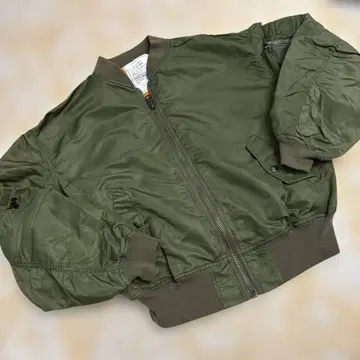 x-girl MA-1 카키 블루종