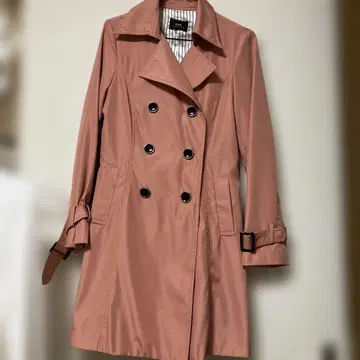 ISSUE 핑크 트렌치코트