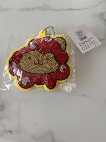 EXPO2025 만박먀쿠먀쿠 반짝이는 가죽 키링 폼폼푸딩