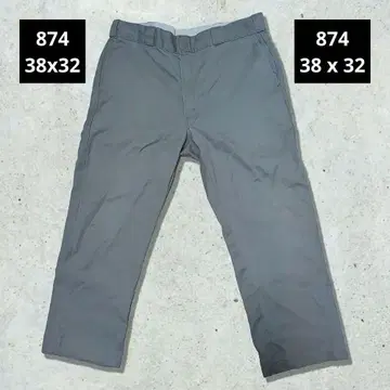 Dickies 워크 팬츠 874 그레이 38 x 32 빅 루즈 멕시코제