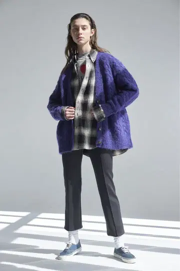 THE SHINZONE / 케이블 니트 가디건 퍼플