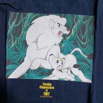 TMT 정글대제 포토 프린트 T셔츠 M 사이즈 택 포함 미사용 새상품